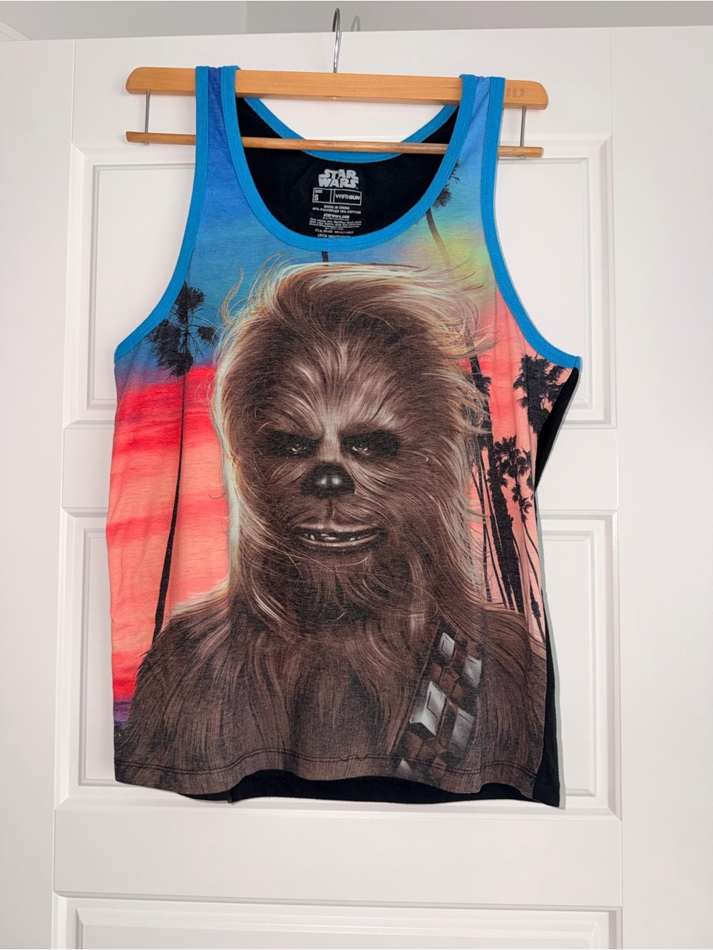 Star Wars Chewbacca Men’s Tank Top - Blue Multicolor